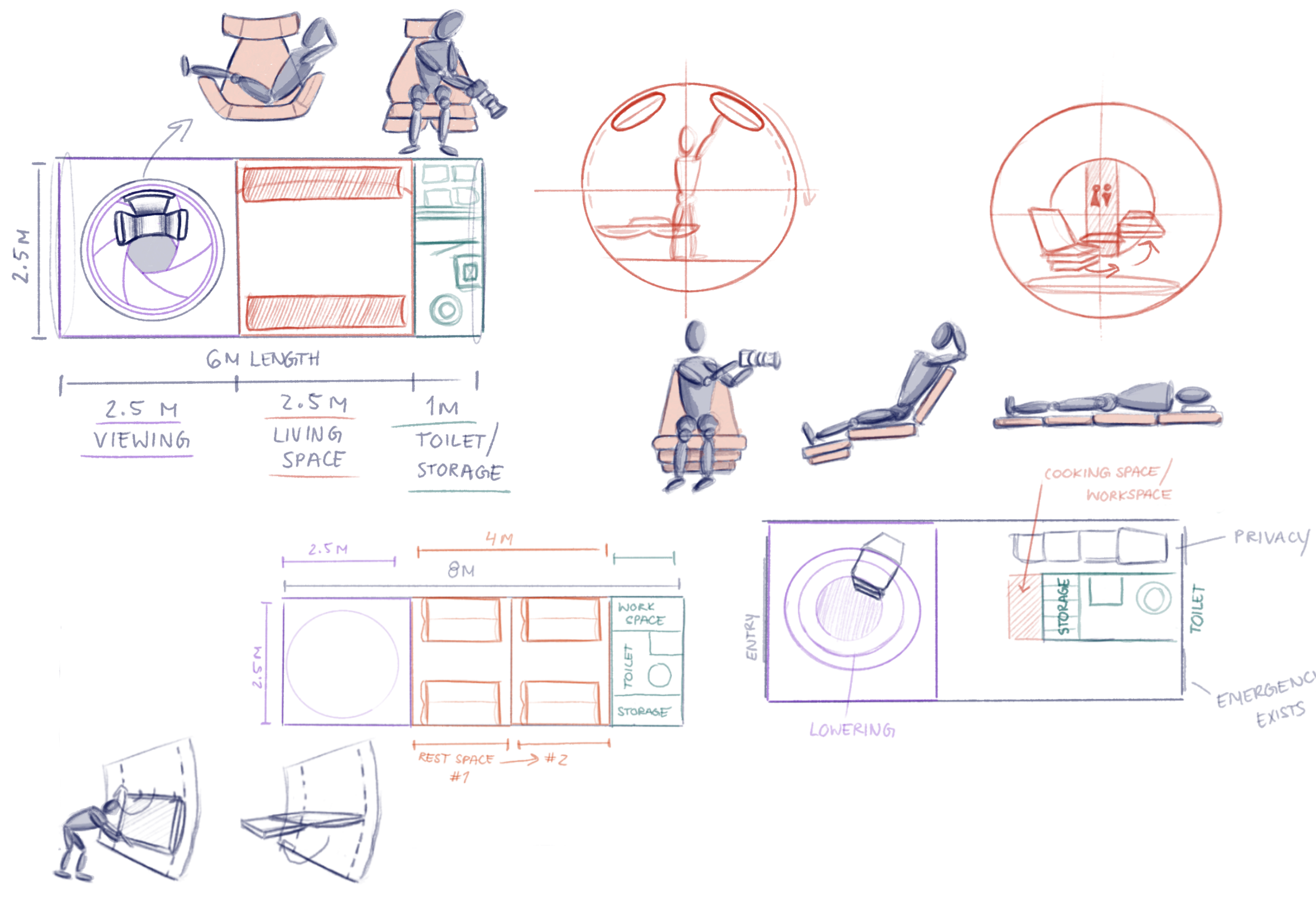 Concept development — interior floor plan